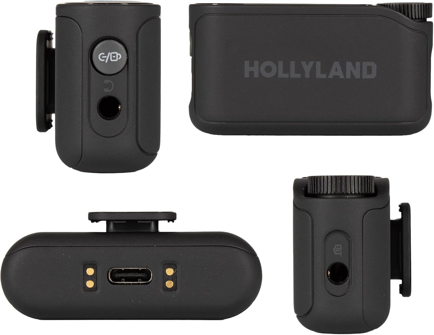 Hollyland Lark MAX 2 Combo 4-Person Wireless Microphone Bundle with XLR Adapter and Audio Cables, 2.4GHz Mic Kit for Camera and Phone