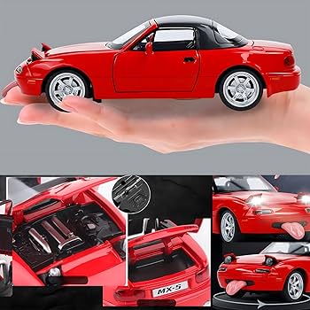 ミニカー 1990 MAZDA MIATA MX-5 RED Amazon | JADA TOYS 1:24SCALE 