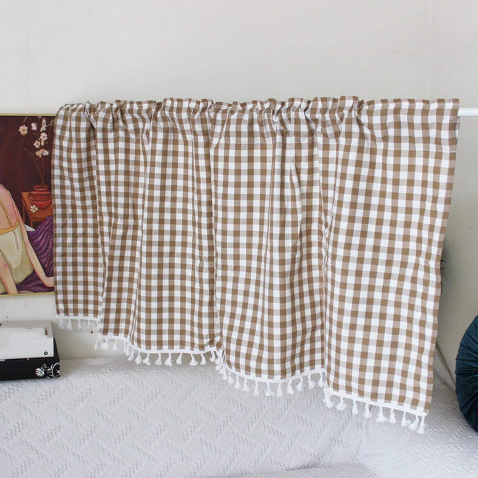 Tabliers de cuisine courts modernes pour homme et femme, mélange de polyester et de coton, élégants et fonctionnels, parfaits pour la salle de bain ou le placard, accessoire de décoration d'intérieur
