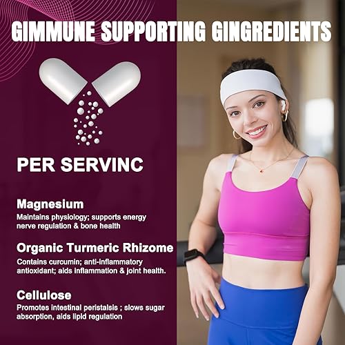 Miniatura 2 de 300 mg de glicinato de magnesio, 60 cápsulas vegetarianas, fórmula de alta biodisponibilidad y amigable con el estómago, suplemento mineral esencial