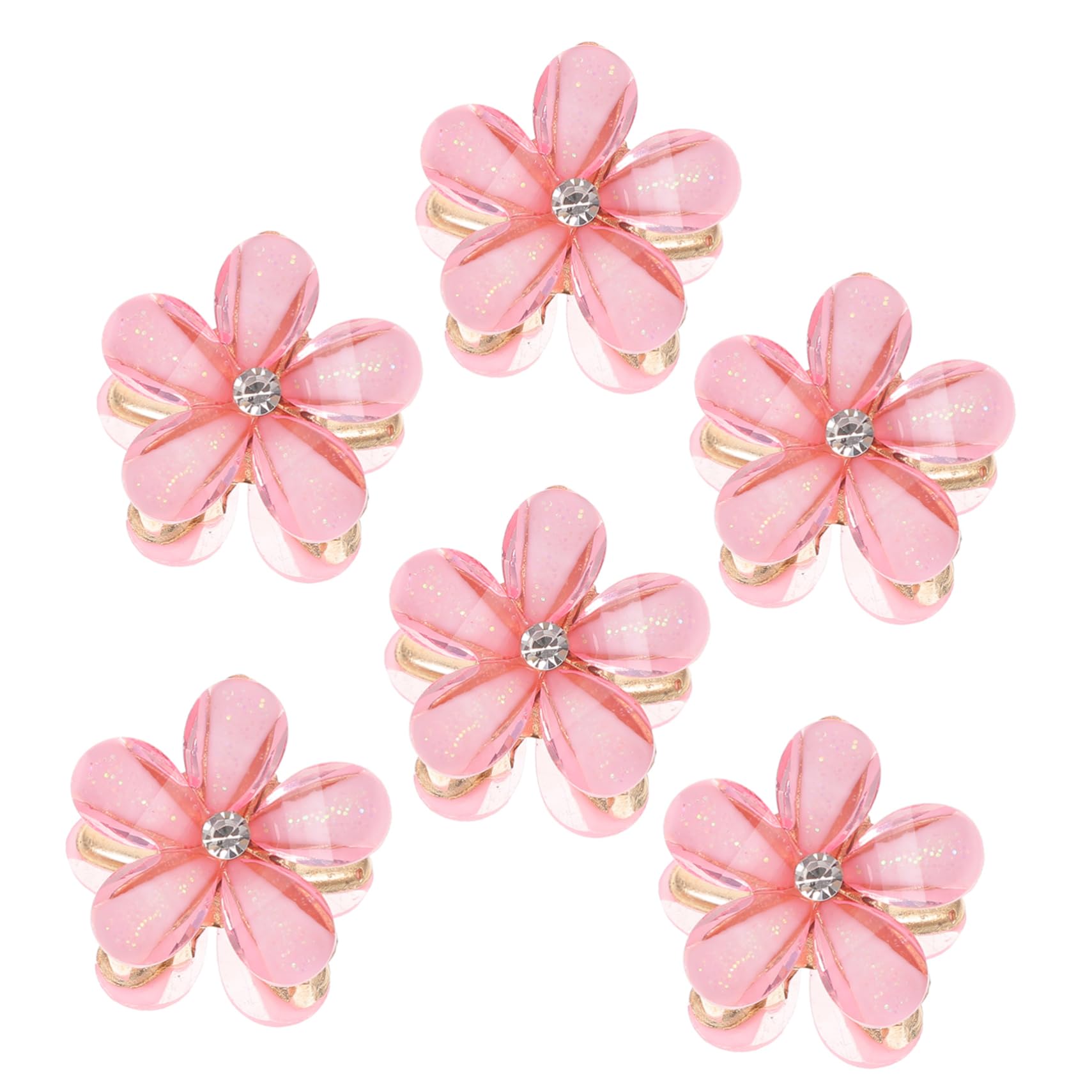 Baluue 80stücke Mini Haarklammern Mit Blumenmotiv Kleine Haarspangen Für Jede Frisur Für Feines Haar Und Alltagseinsatz Langlebig Und Stylisch Für Hochzeiten Und Partys