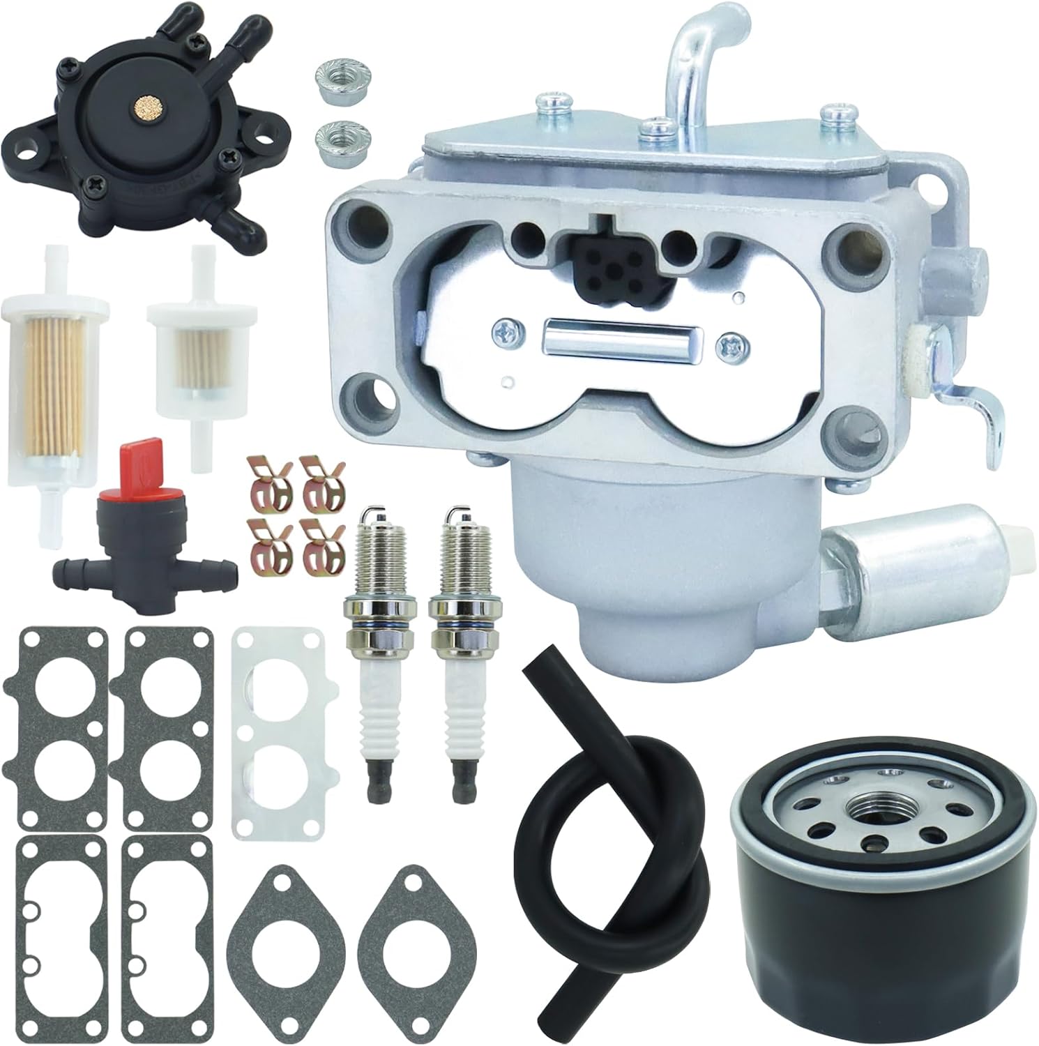 MIA10632 Carburetor Fits for L111 L118 LA120 LA130 LA145 LA150 X140 Z425 Replaces for MIA11790 AM134086 for Toro 74590 for Husqvarna 2042SL YTH23V48 YTH24V48 YTH2448 with filters