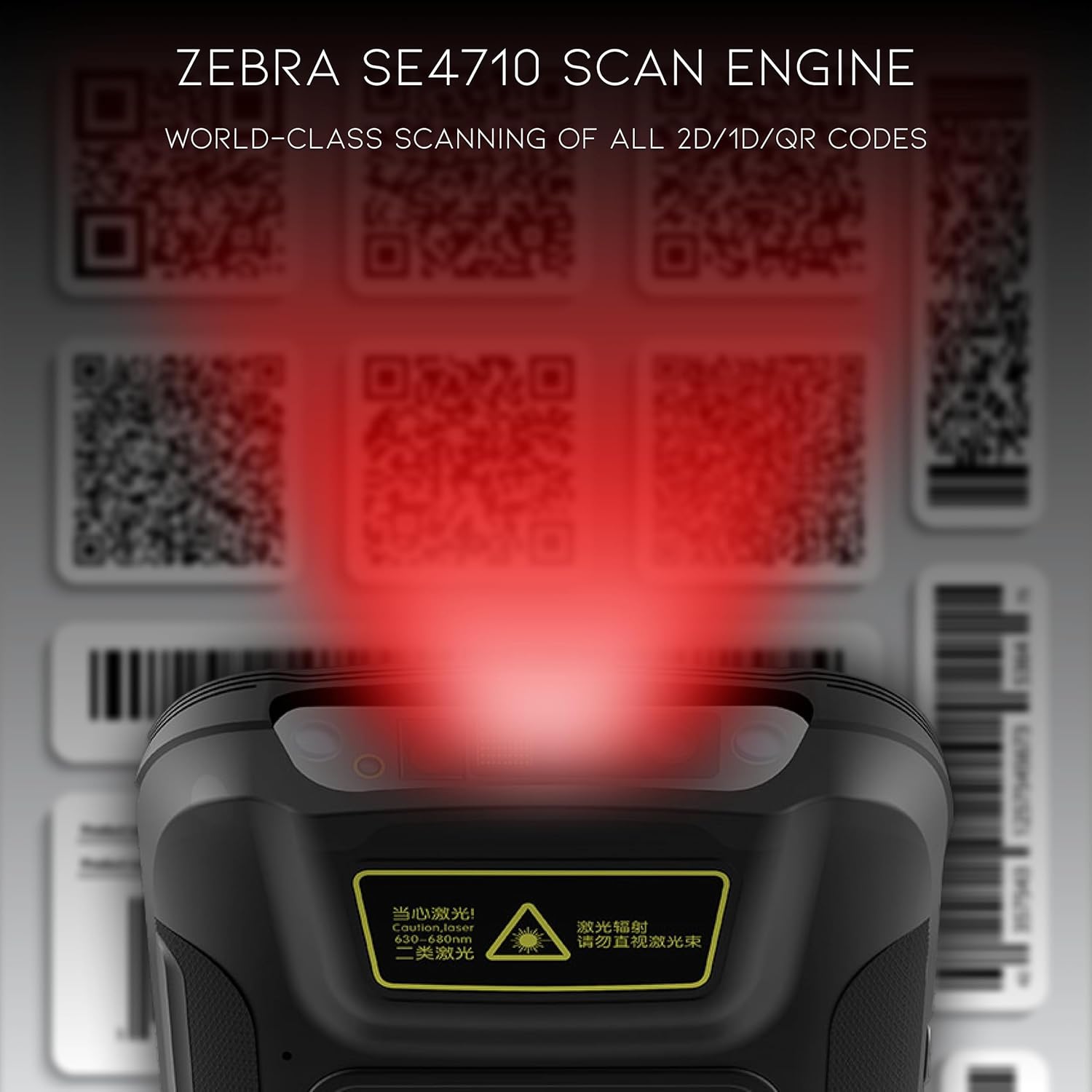 Chainway C66 Wireless Android Handheld 2D/1D/QR Barcode Scanner (Zebra SE4710), Android 13 with Play Store, 5.5” Screen, WiFi, 6FT Drop Rating, for Warehouse Inventory Scanning (Build Your Own) - Image 3
