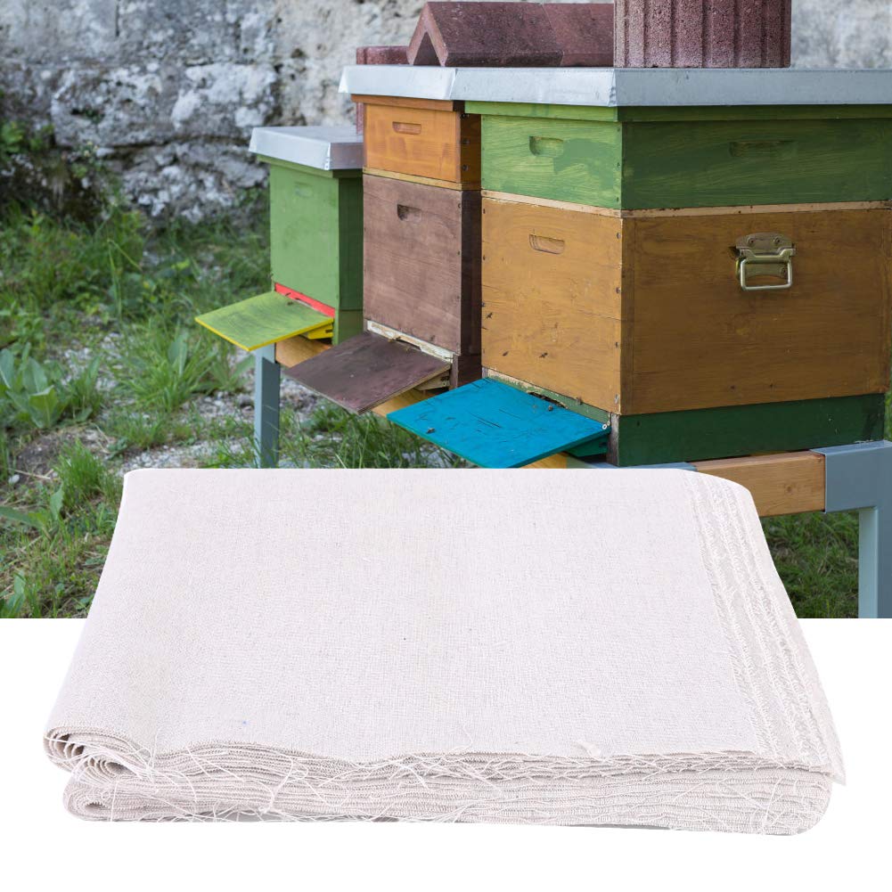 10 Stück Baumwoll-Bienenstock-Abdeckung, Bienenstock-Isolierungs-Abdecktuch, Imker-Imkerei-Ausrüstung, Werkzeug, Weiß