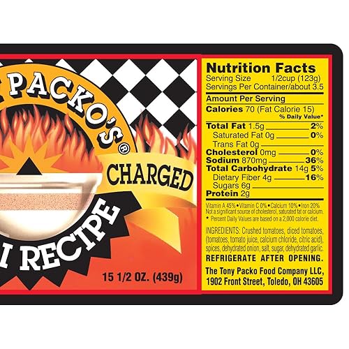 Miniatura 2 de Tony Packo's Super Charged Chili Recipe Base, tarros de 15.5 onzas (paquete de 4) con exclusivo abridor de tarros, mezcla de condimentos de especias