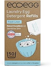 Ecoegg Laundry Egg Refills Detergent and Fabric Softener Replacement (Fresh Linen)
