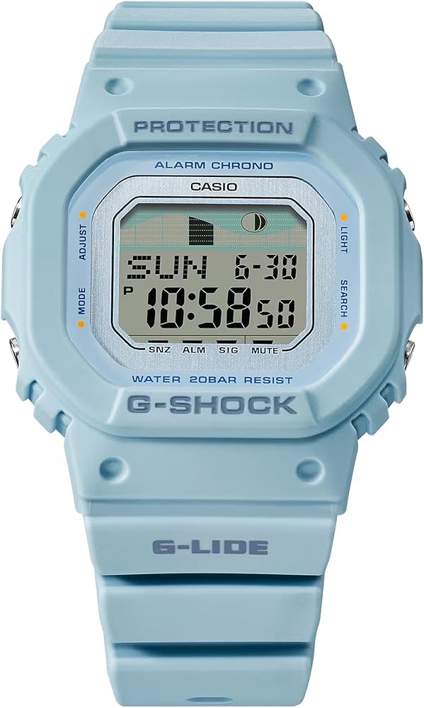 Amazon.com: CASIO G-Shock G-Lide Light Blue Digital Watch