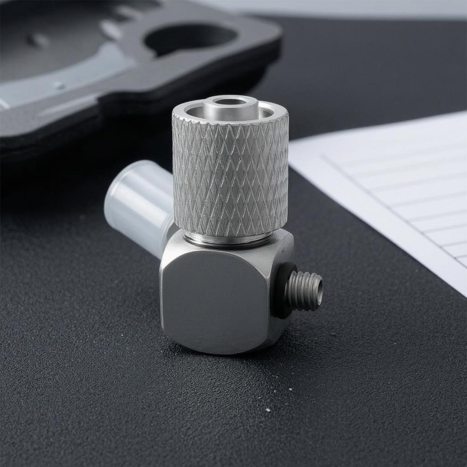 harayaa Conector Neumático Codo Empuje a Conectar Rosca Macho Latón Niquelado Ajuste Rápido y Cuerpo Hexagonal Compacto Adecuado para Sistemas, PL4-M3
