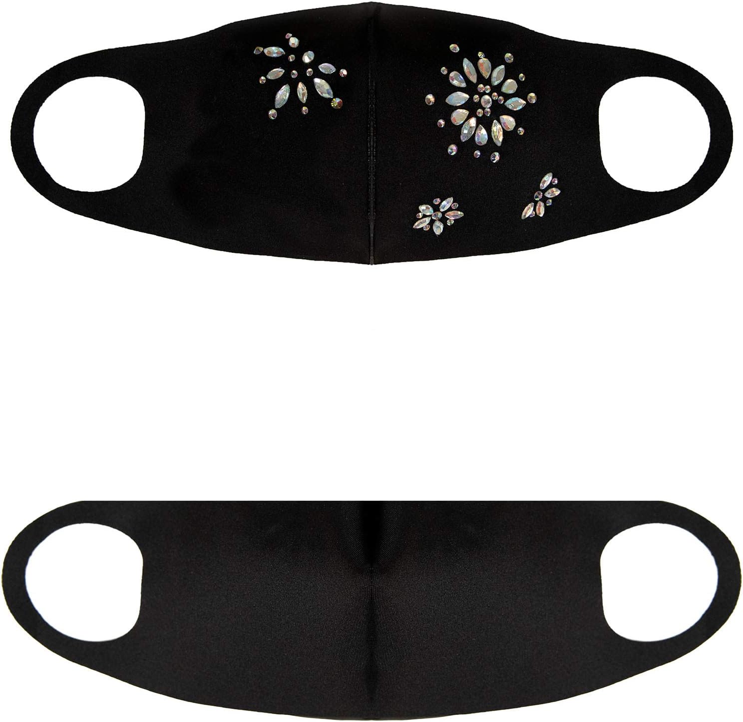 Leg Avenue Women's Rhinestone Fashionable Face Mask - Image 6