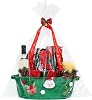 Christmas Basket for Present - Decorative Christmas Hamper | Storage Hamper Treats Box for Men Women Birthday Holiday Celebration Housewarming