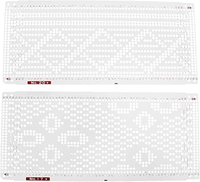 HEEPDD Knitting Punch Cards, 50 Seamless Floral Patterns