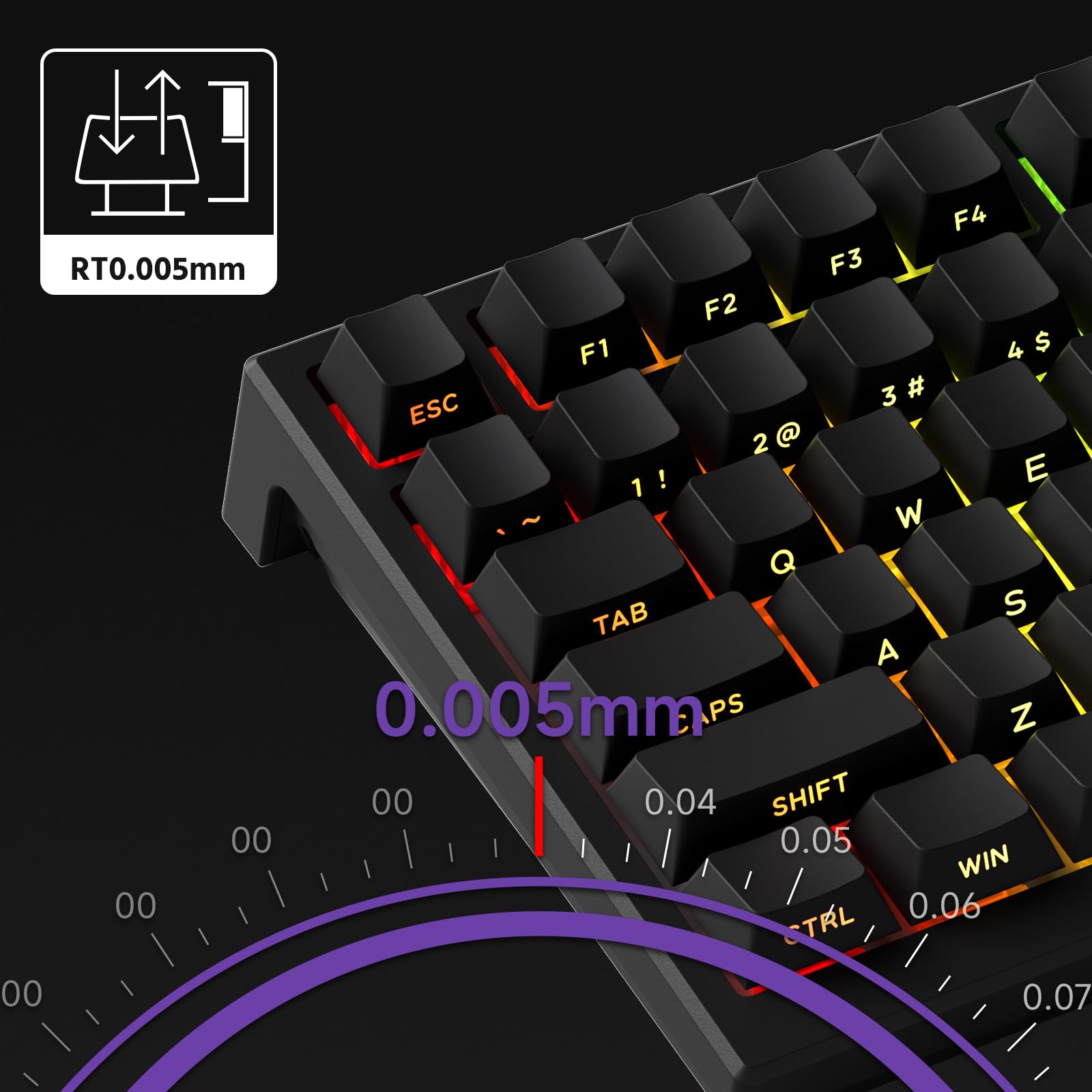 Amazon.co.jp: Akko TAC75 ラピッドトリガー ゲーミングキーボード