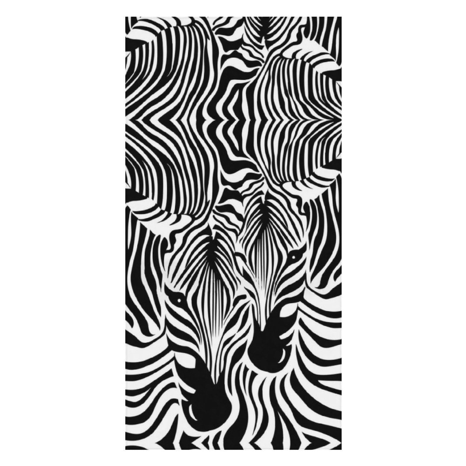 LWORZIIB Beach Towel, Abstract Animal Zebra Bath Towel, Pool Towel Great for Gym Swimming 80 X 160cm