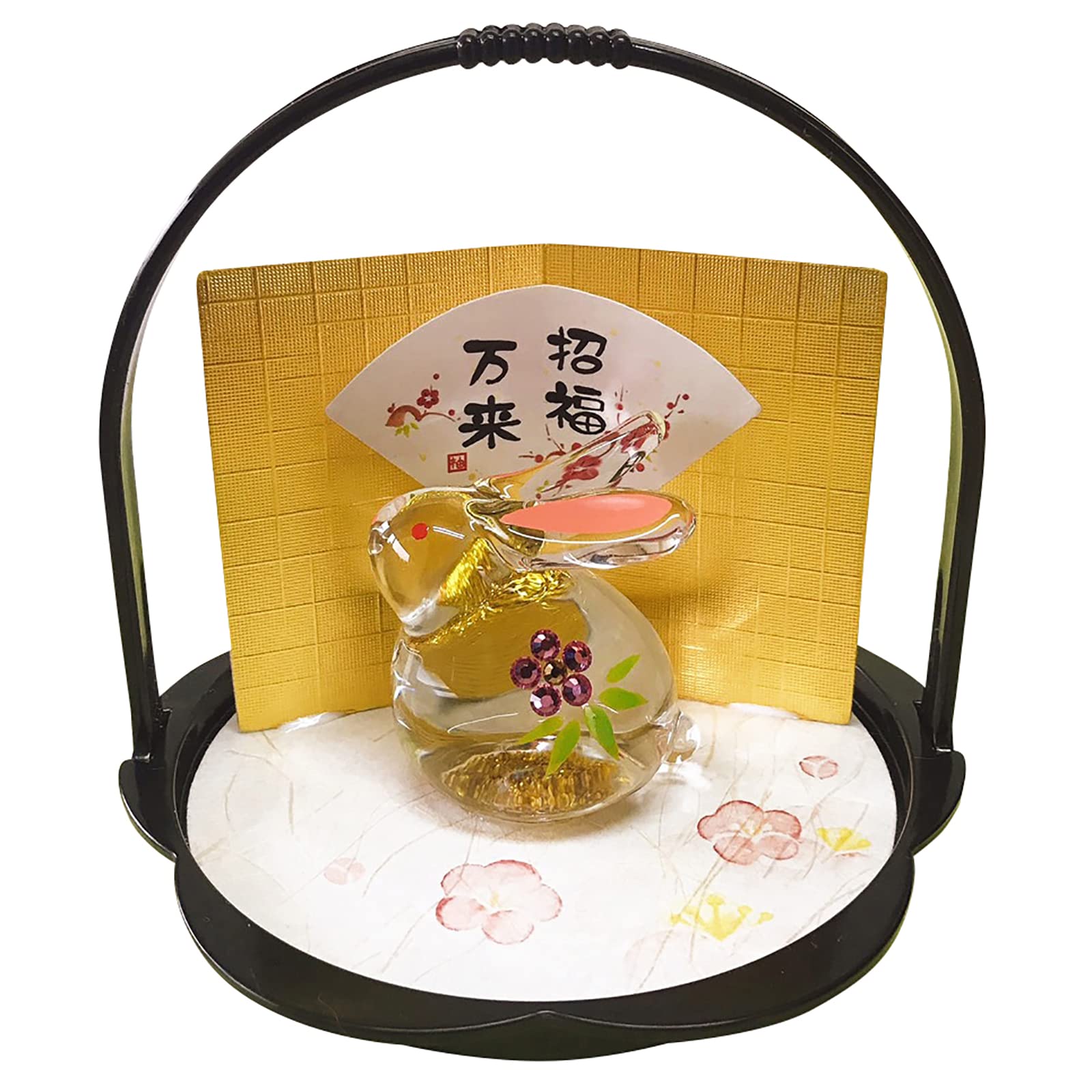 Amazon.co.jp: 彩堂窯 2023 干支 卯 うさぎ 置物 高さ約11cm