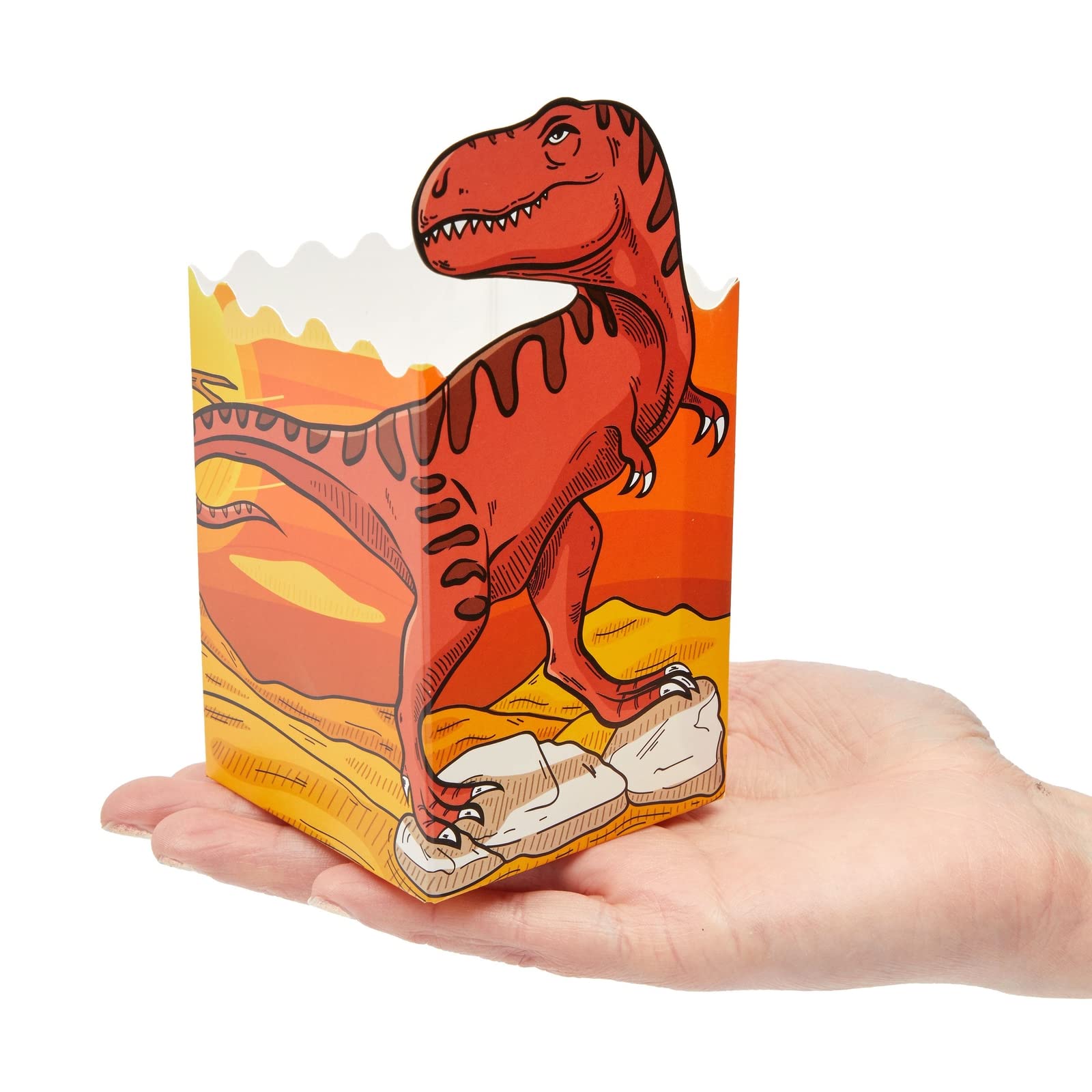 12 stuks dinosaurus popcorn dozen traktatiezakken jungle goodie