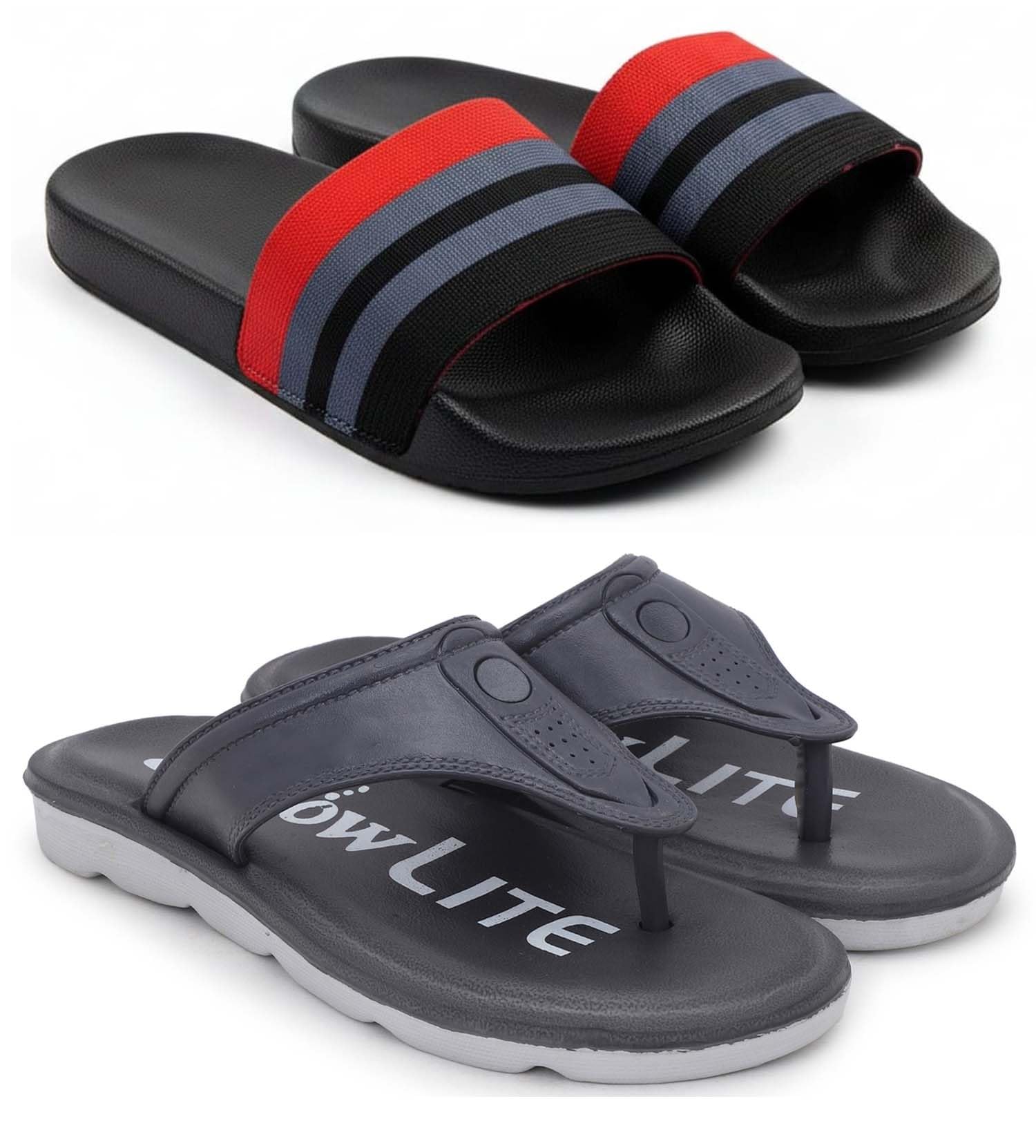 pampy angel Slipper/Flip Flops/Slides/Clogs/Sandals for Men, Comfortable & Light Weight| Stylish & Anti-Skid | Casual Waterproof & Everyday Flip Flops for Men & Boys Combo Pack of 2-picture-13