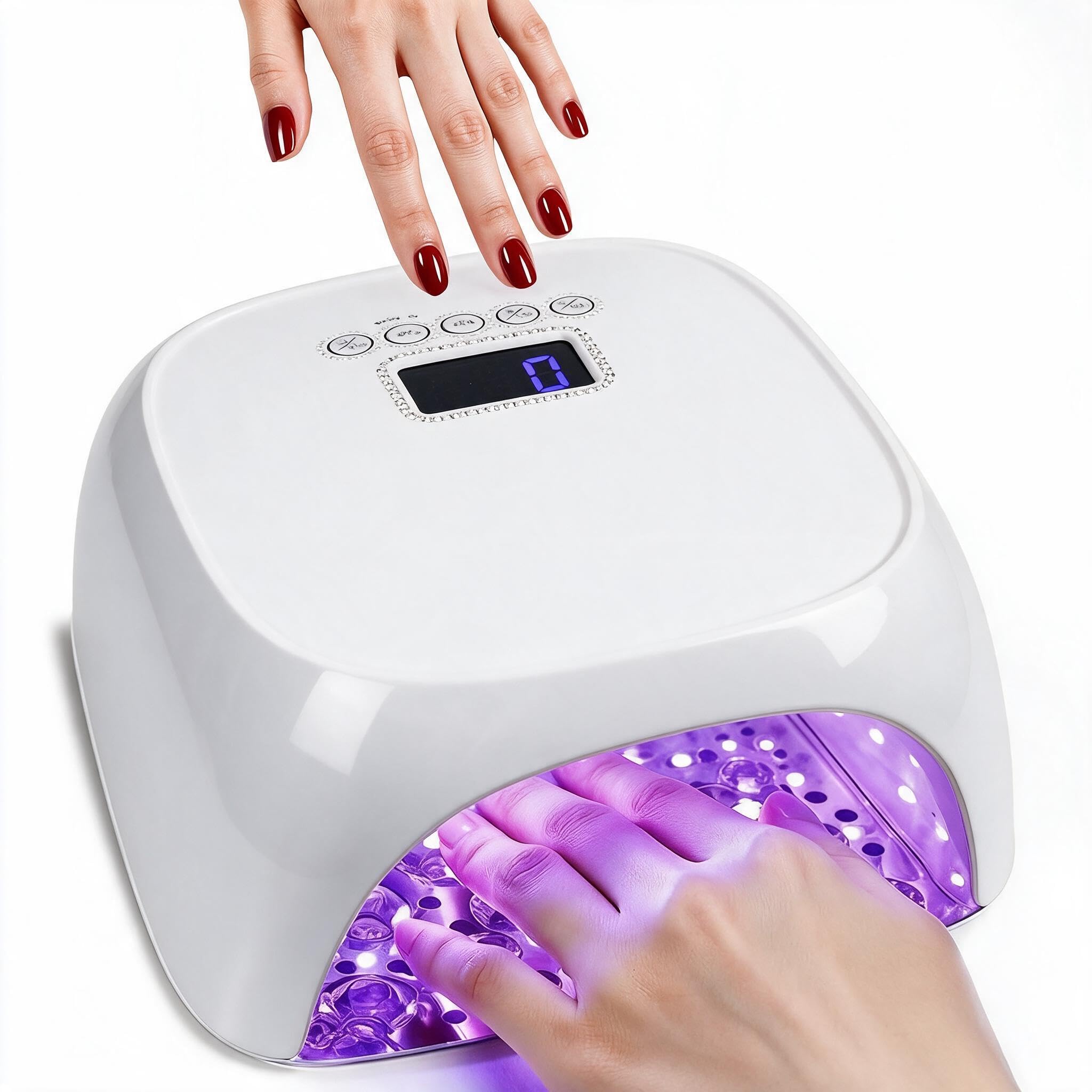Amazon | ワイヤレス 78W 充電式 UV LED ネイルランプ ジェルネイル