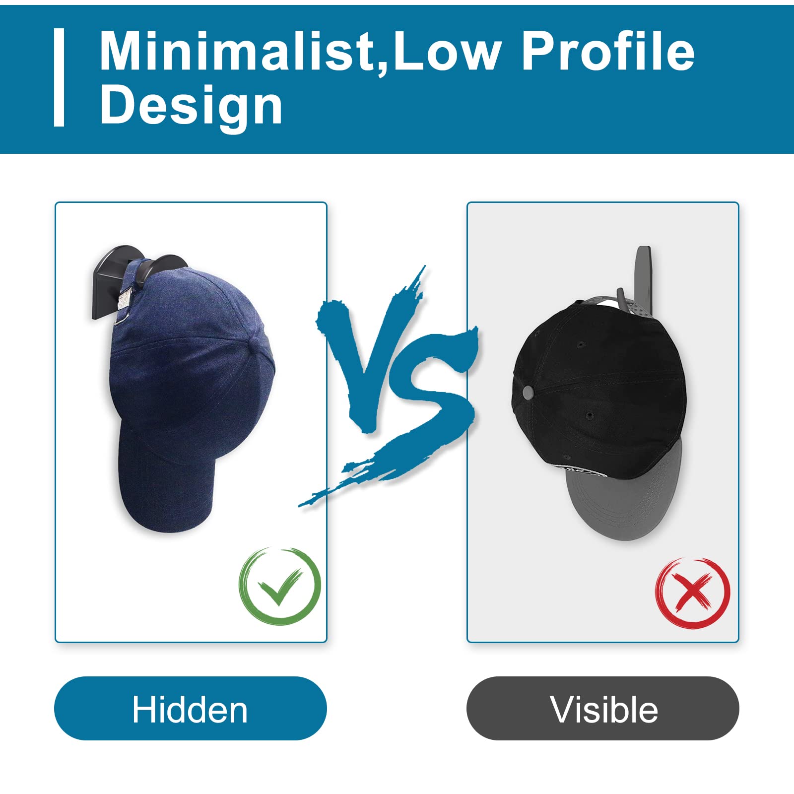 Ganci Per Cappelli Yesaler 12 Pezzi - Autoadesivi, Senza Perforazione, Per Parete O Porta - Foto 3