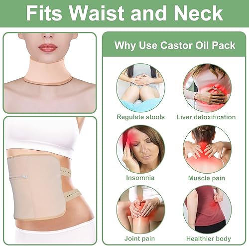 Miniatura 4 de GoldWorld Paquete de aceite de ricino con aceite de ricino orgánico prensado en frío sin refinar botella de vidrio reutilizable de franela de