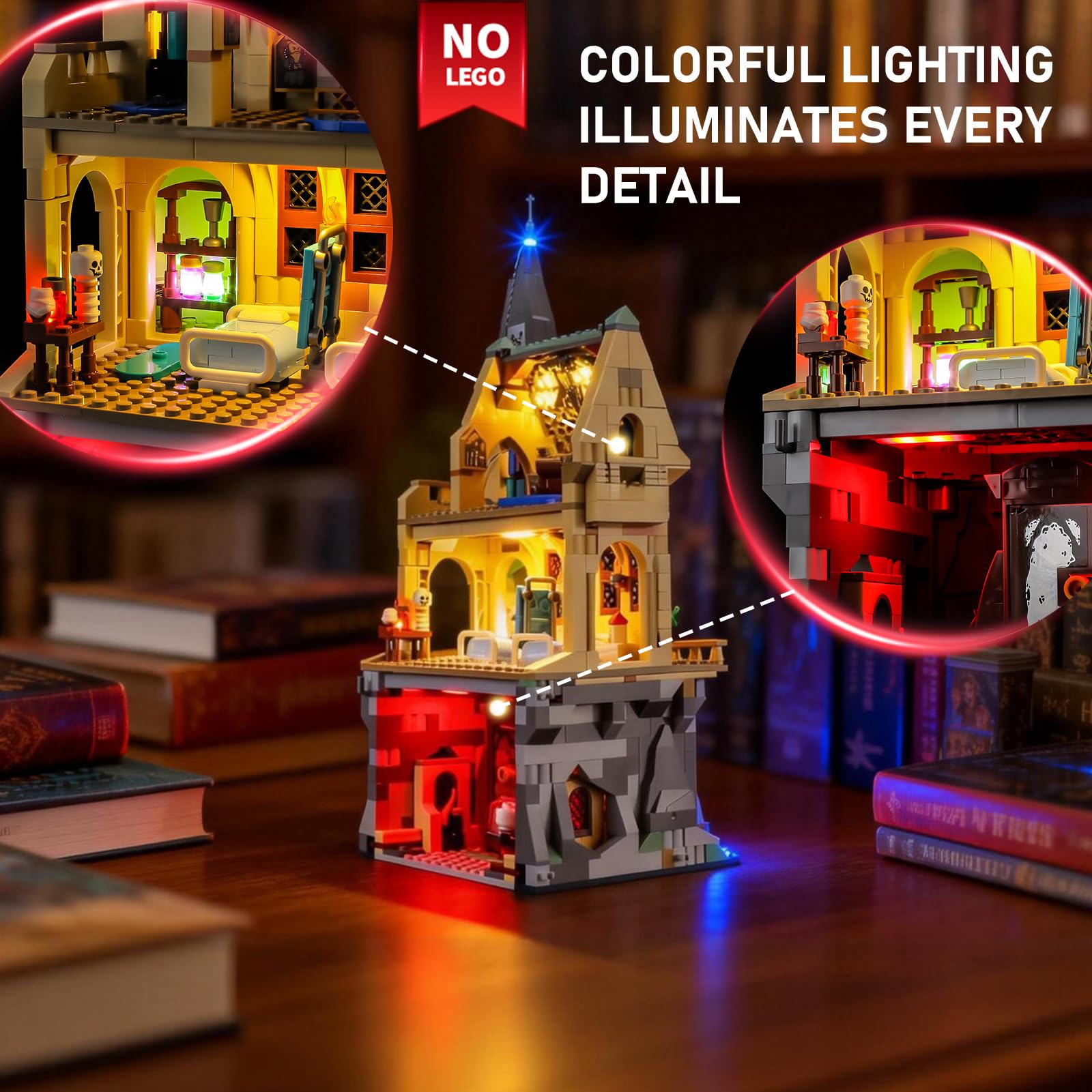 BRIKSMAX 2.0 Light Kit Compatible with Lego Harry Potter Hogwarts Castle: Hospital Wing 76463 Building Sets- Original LED Lighting Kits (Accessories Only) for Display Gifts & Collectors - Image 2