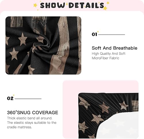 Miniatura 5 de Sábanas para cuna de bebé, sábanas suaves y transpirables para cuna, colchón de cuna, unisex, para niño recién nacido, 39 x 27 x 5 pulgadas