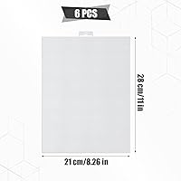 Vista 2 de 6 hojas de lona de malla de plástico, 14 CT transparentes para hacer bordados, pantalla Aida de punto de cruz para manualidades, proyectos