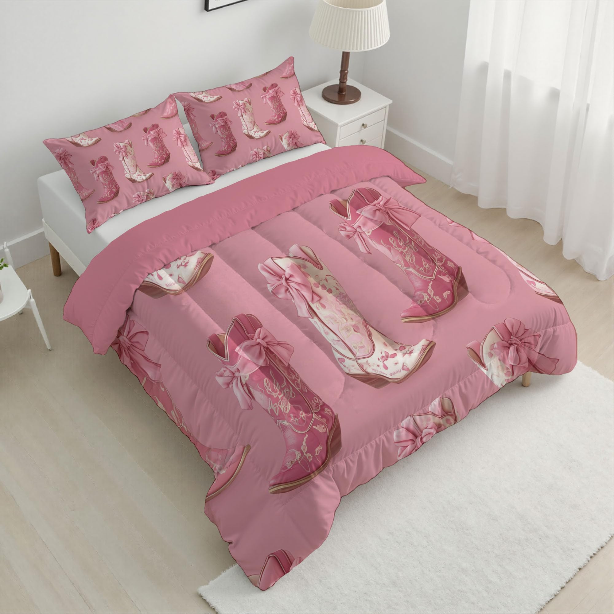 Couette anti-pli 240x220 rose foncé légère et chaude de lit