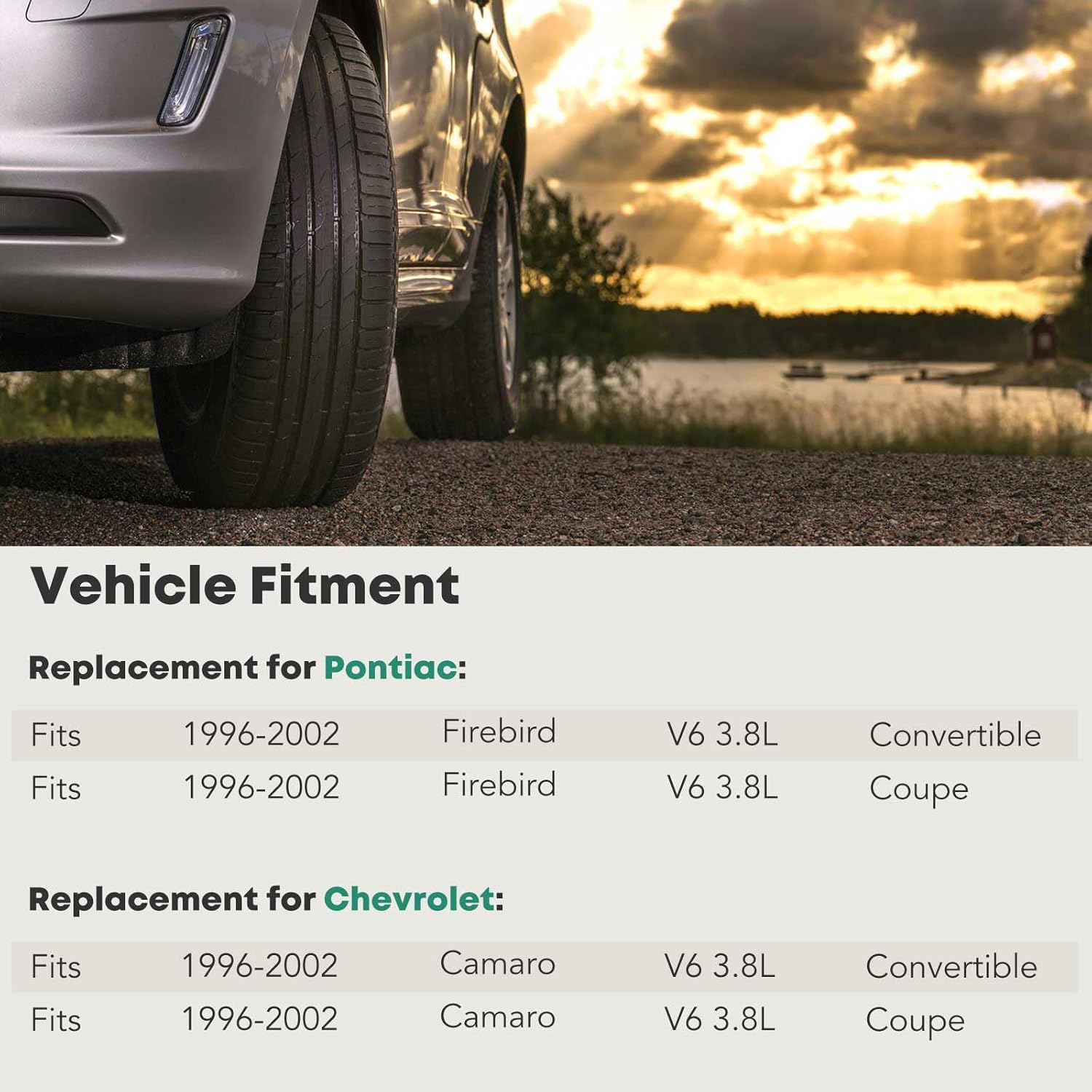 YHTAUTO Engine Oil Pan with Drain Plug Replacement for 1996-2002 Chevrolet Camaro & Pontiac Firebird V6 3.8L