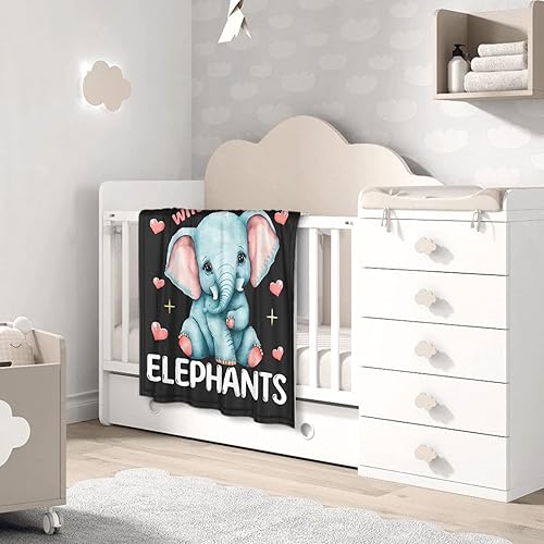 Miniatura 4 de Manta de elefante de regalo para niñas, manta de felpa suave y ligera para cama, sofá, decoración de habitación, 40 x 30 pulgadas, XS para mascotas