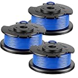AC14RL3A Compatible with Ryobi 18v,24v,40v Cordless Trimmers and AC14HCA Cover Cap,Replacement String Spool Ryobi One Plus+ Weed Wacker Auto-Feed Refills Twist Line 11ft 0.065