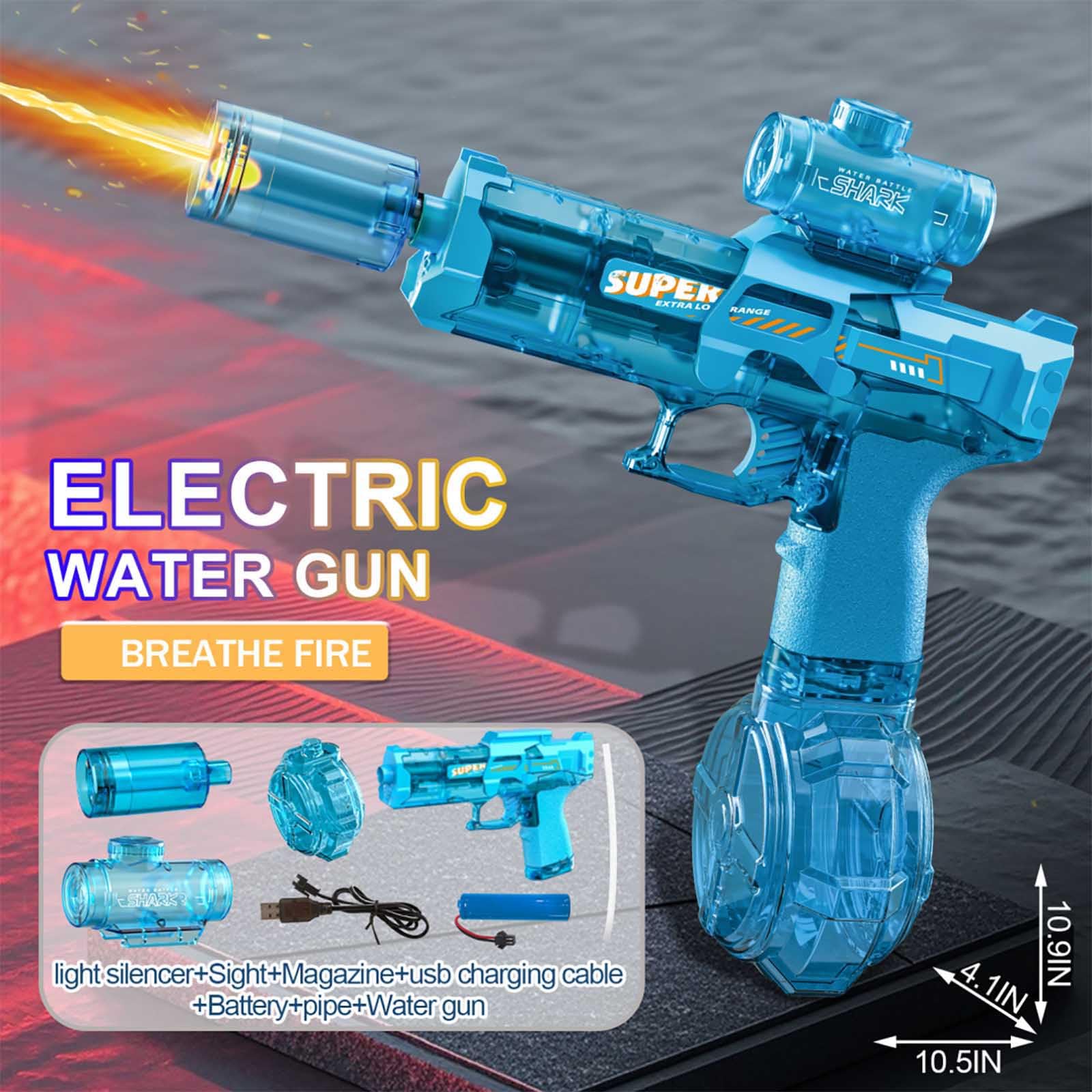 New Electric Water Guns for Adults Kids Automatic Water Gun With LED Lights, Ultra-Long Range, Ultra-Long Standby - Image 2
