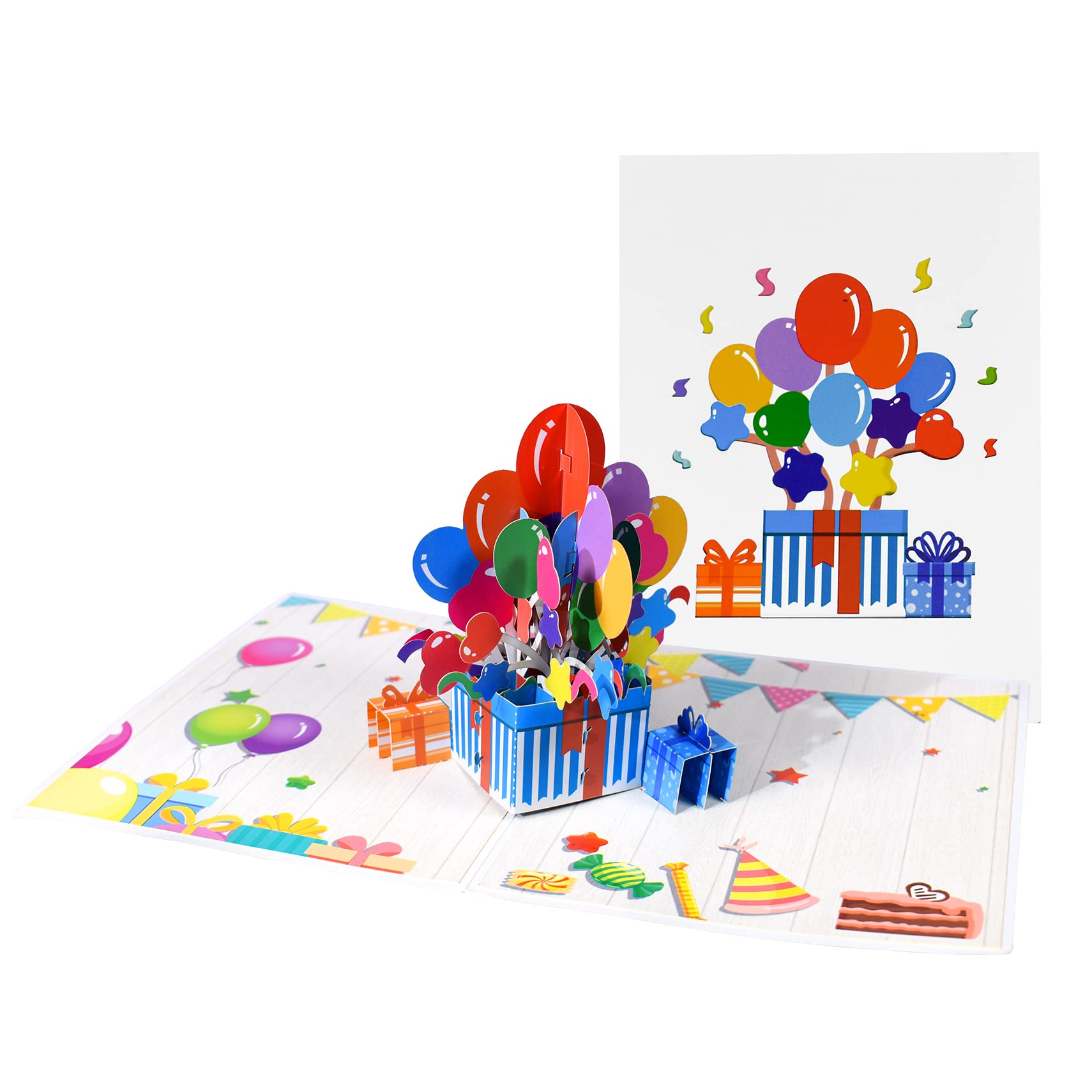 GREETING ART Biglietto di auguri pop-up per compleanno, biglietto di auguri 3D, biglietto di auguri di compleanno 3D, biglietto di auguri pop-up per uomini o donne