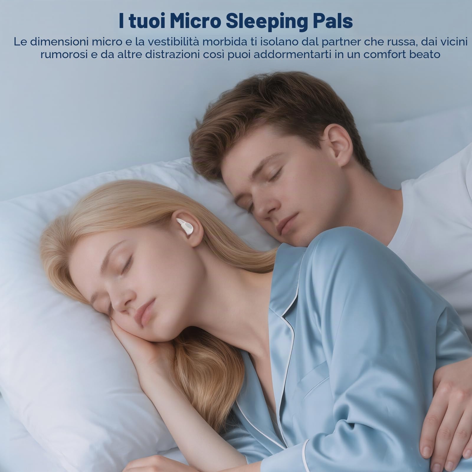Auricolari Per Dormire, Auricolari Senza Fili Bluetooth Antirussamento Per Chi Dorme Sul Lato, Auricolari Cancellazione Rumore, Mini Auricolari Per Dormire Con 48 Ore Di Batteria