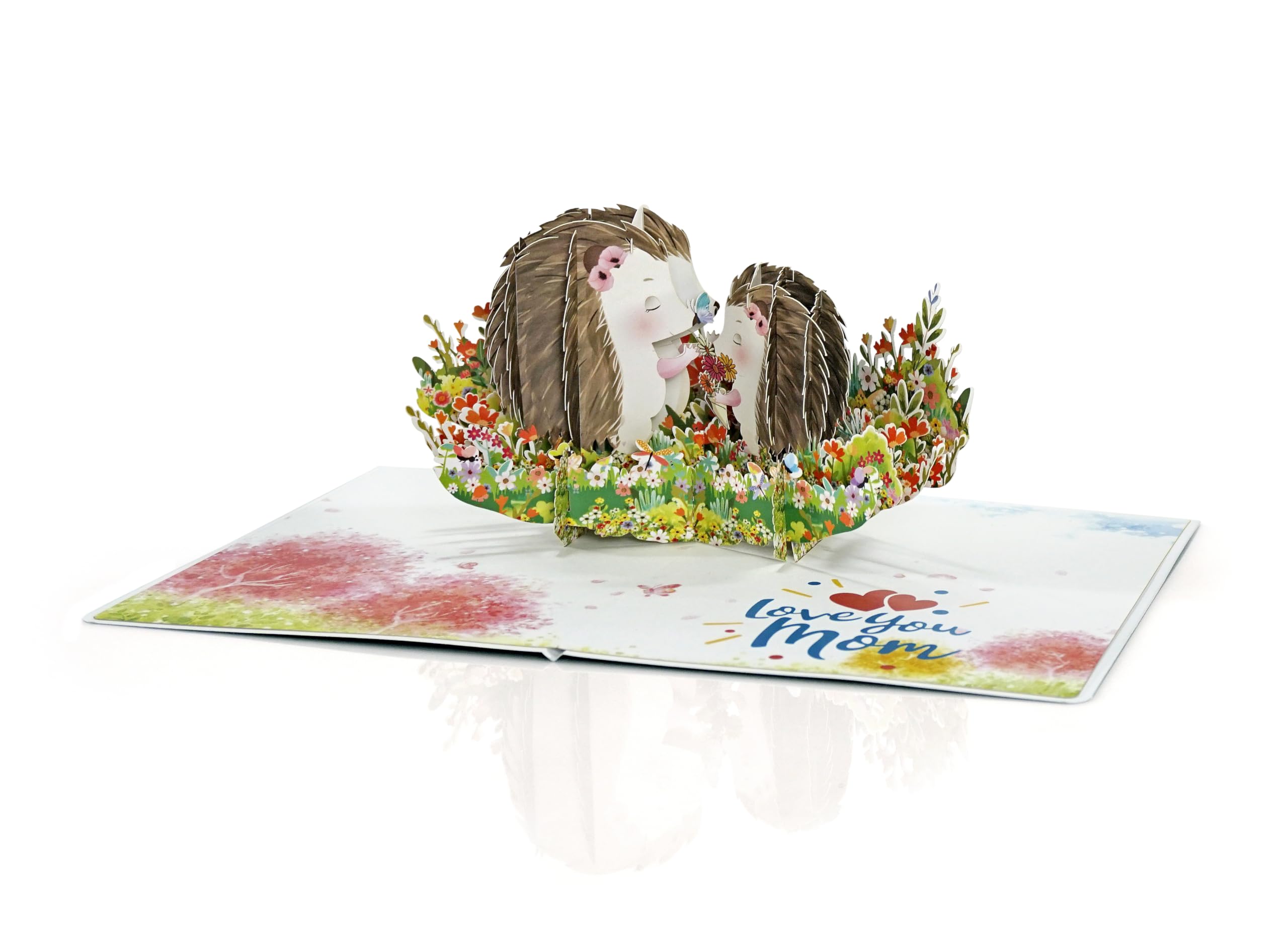 Biglietto Pop-up Festa Della Mamma Con Ricci | Wishing Well | 17,8 X 25,4 Cm - 3