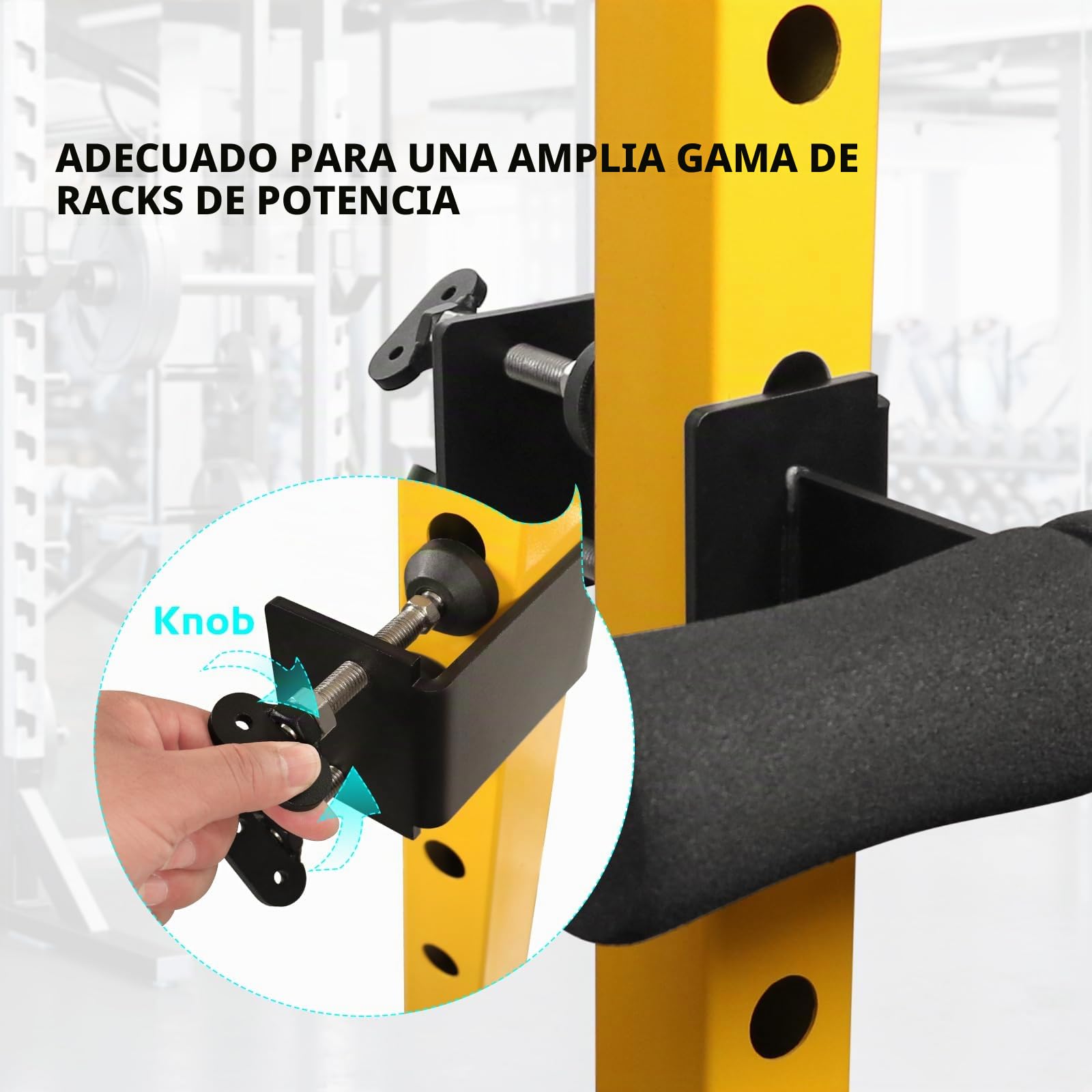 Accesorio para sentadillas de rizo nórdico: accesorio de extensión de pierna para rizos de isquiotibiales nórdicos, sentadillas, abdominales búlgaros para gimnasio y hogar
