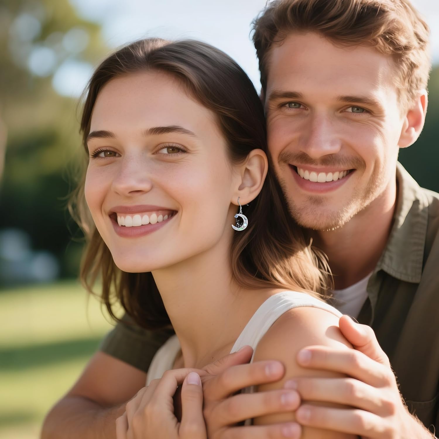 Black Cat Earrings 925 Sterling Silver Cat Earrings Cute Animal Dangle Drop Halloween Jewelry Chriatmas Gifts for Women - Image 4