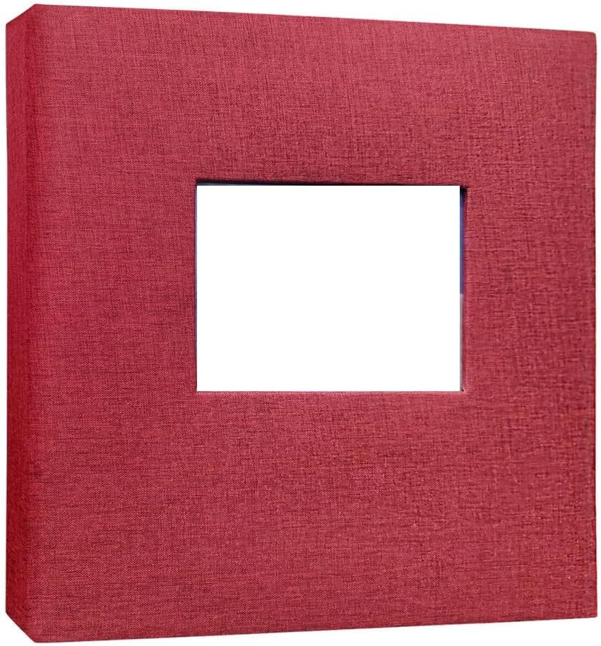 Travel Growth Commemorative Book ﻿ Linen Photo Album Storage Book Large Capacity Photo Album PP Pocket Album Applicable to Photos, Receipts, Star Cards, etc(Gray)