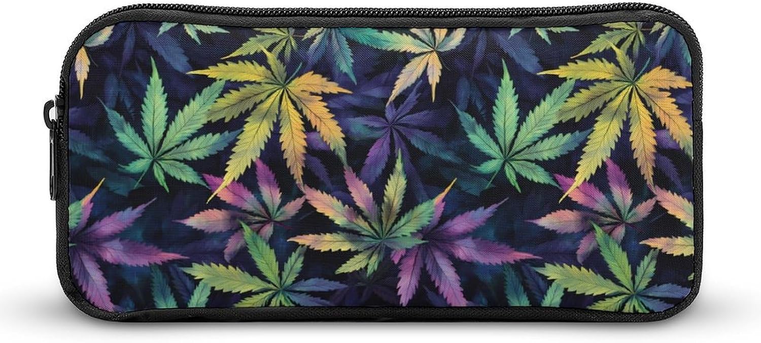 Green Weed1 Travel Cosmetic Bag Makeup Bag