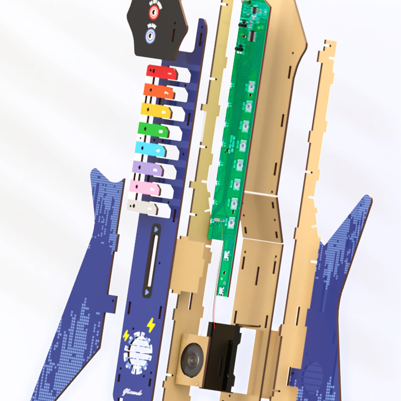 Zestaw do Budowy Gitary Projekty Puzzle Modeli Instrumentów Muzycznych