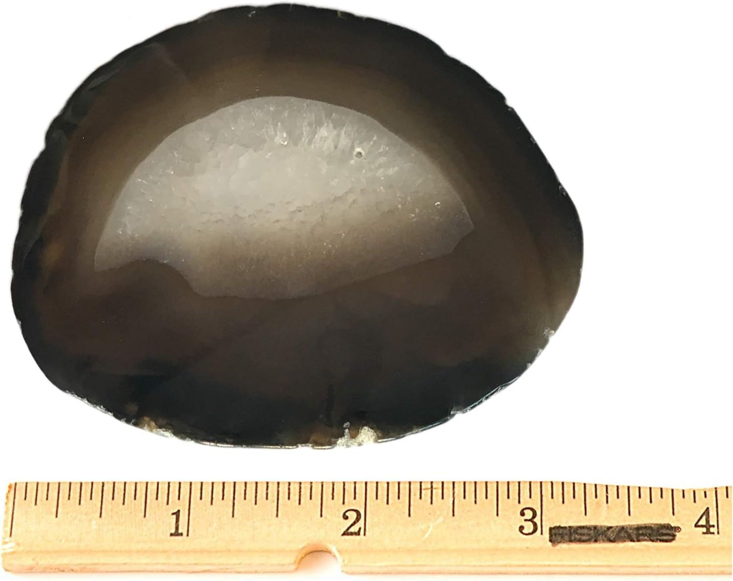 AMOYSTONE Black Agate Coasters Set of 4, 2.7-3 Inch Mini Stone Coasters, Non-Absorbent Coasters, Executive Gift for Men, Office Desk Accessories