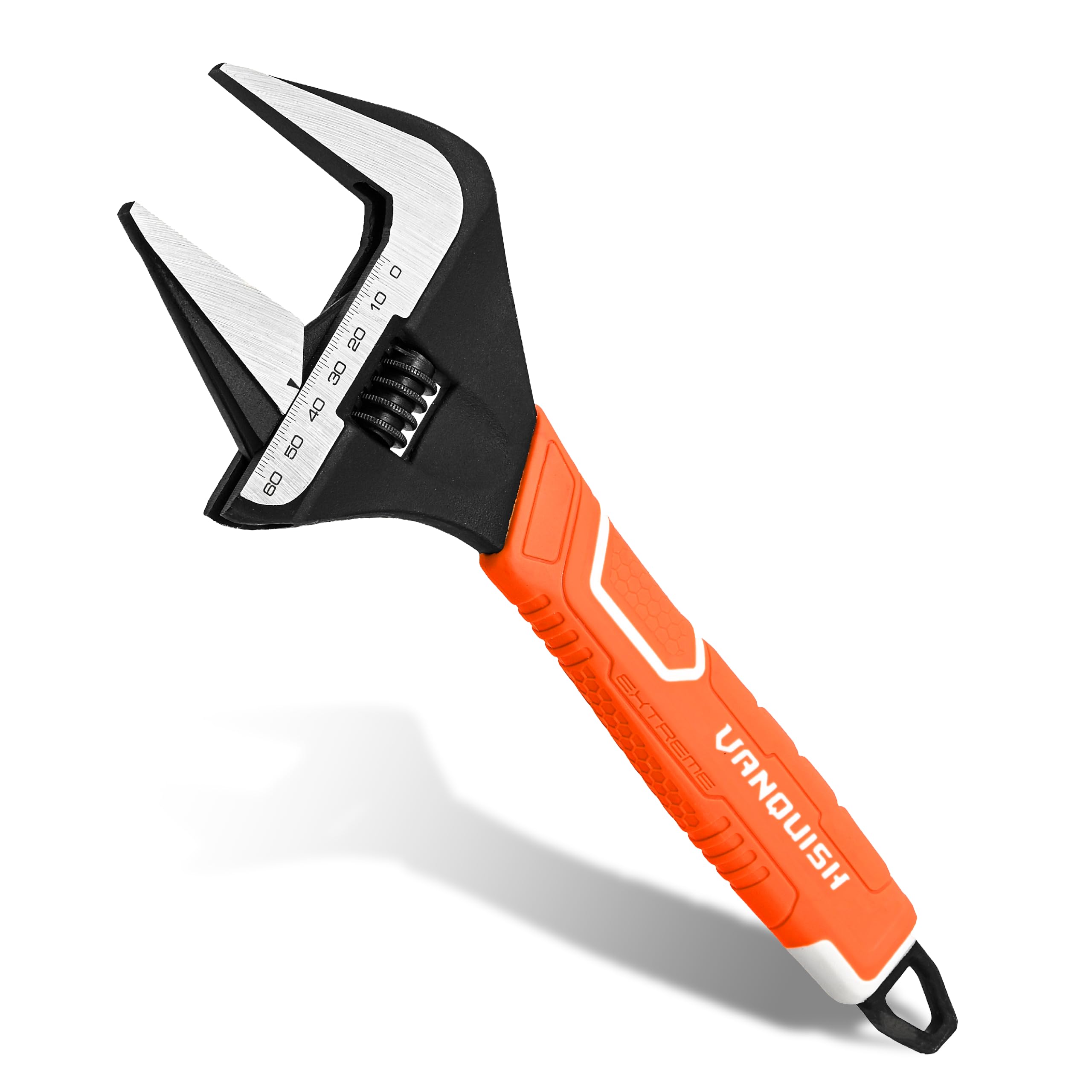 VANQUISH 12 Inch Adjustable Wrench, 2-3/8” Wide Jaw Opening Plumbing Wrench