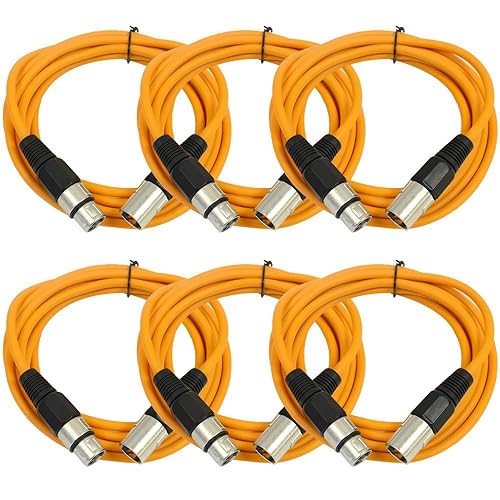 Miniatura 22 de SEISMIC AUDIO - SAXLX-50 - Paquete de 6 cables de micrófono XLR macho a XLR hembra de 50 pies - Equilibrado - Cables de conexión de 50 pies Negro
