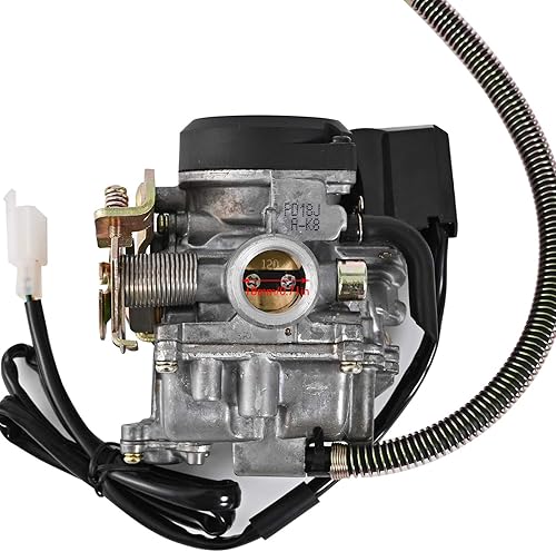 Miniatura 2 de GY6 50CC 49CC Carburador para 139QMB 4 tiempos Scooter ATV ciclomotor Go Kart Taotao Motor 0.709 in carb+1 colector de admisión, 1 filtro de aire, 1