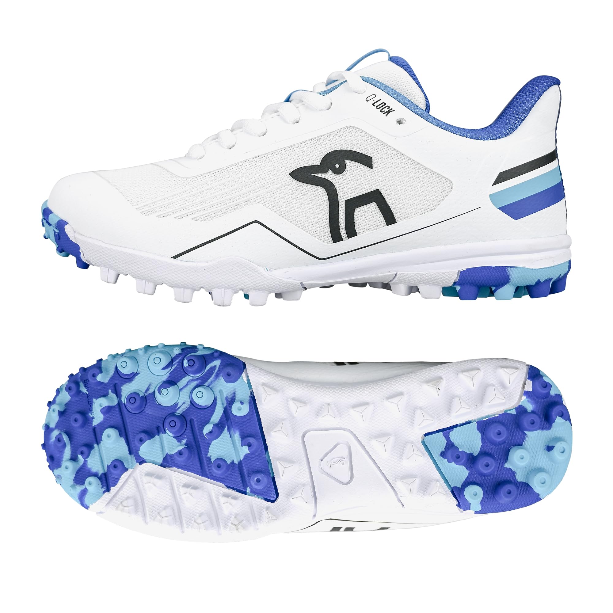 Kookaburra KC 5.0 Rubber Sole Cricket Shoe - Blue/Sky - 2