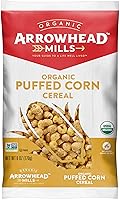 Vista 1 de Arrowhead Mills Cereal de maíz inflado, orgánico, sin OMG, 6 onzas (paquete de 2)