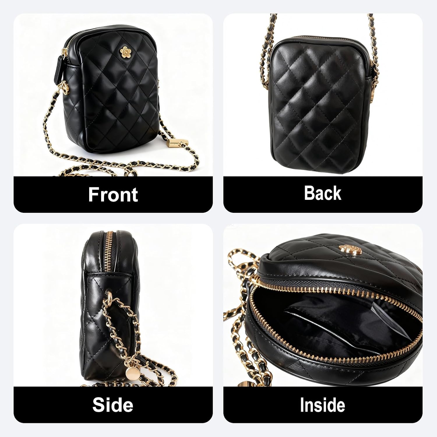 OUCHLOVE Mini Crossbody Bag for Women, Lightweight Cell Phone Shoulder Bag, Wallet Card Coin Purse,mini bag with strap