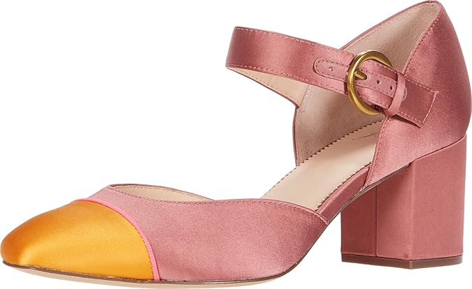 Amazon.com | J.Crew Color-Block Mary Jane Sonia Pump Dusty Begonia 7 | Pumps