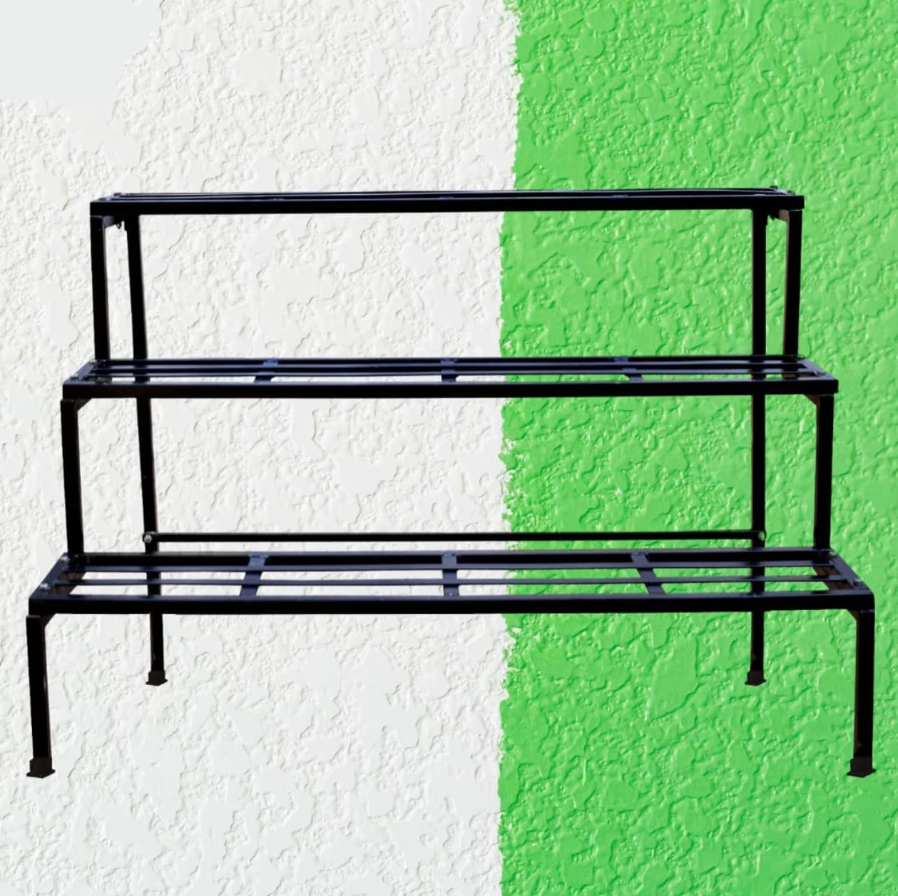 ARTERA® 3 Step Stand for Multiple Plants and Pots Stand || Gardening Stand, Indoor Outdoor Premium Strong Durable Flower Pot Stand || Gamla Stand || whether the stand is made of iron || set of 1