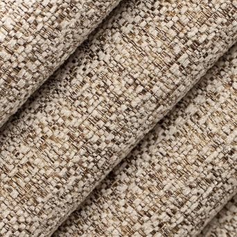 Natural Stain Resistant Performance Pet Friendly Texturedd Tweed Upholstery Fabric by The Yard - SKU Harden Barley
