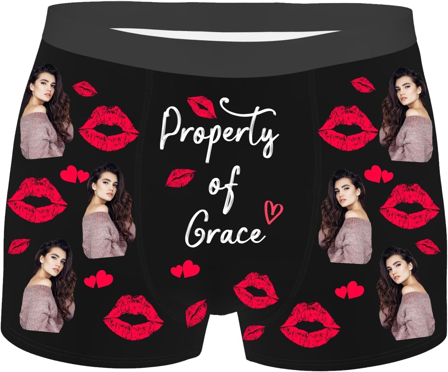 Personalized Face Boxers for Men, Personalized Men's Face Boxers Briefs, Valentines Day Gifts for Husband Boyfriend, Custum Boxers with Face On Personalised